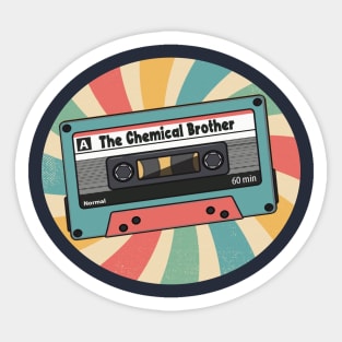 the chemical brother retro Sticker